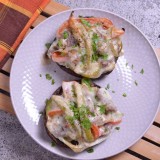 Philly Cheesesteak Stuffed Portobello