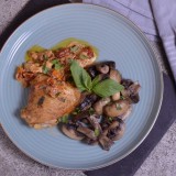 Sicilian Skillet Chicken Thighs