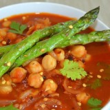 Spicy Asparagus with Tomatoes and Fennel