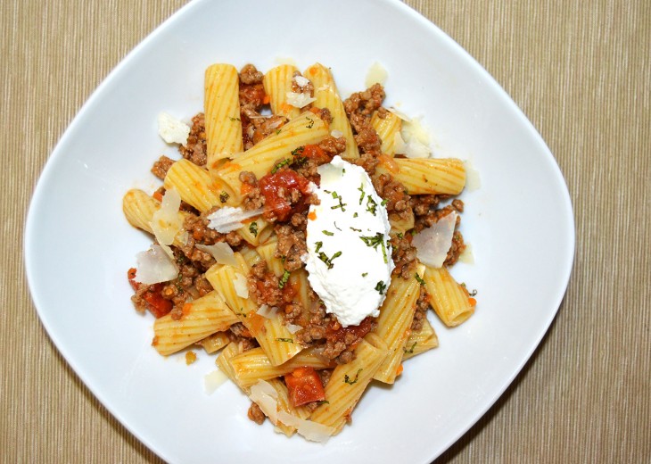 Lamb Ragu with Rigatoni Pasta