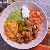 Keto Chicken Enchilada Bowl