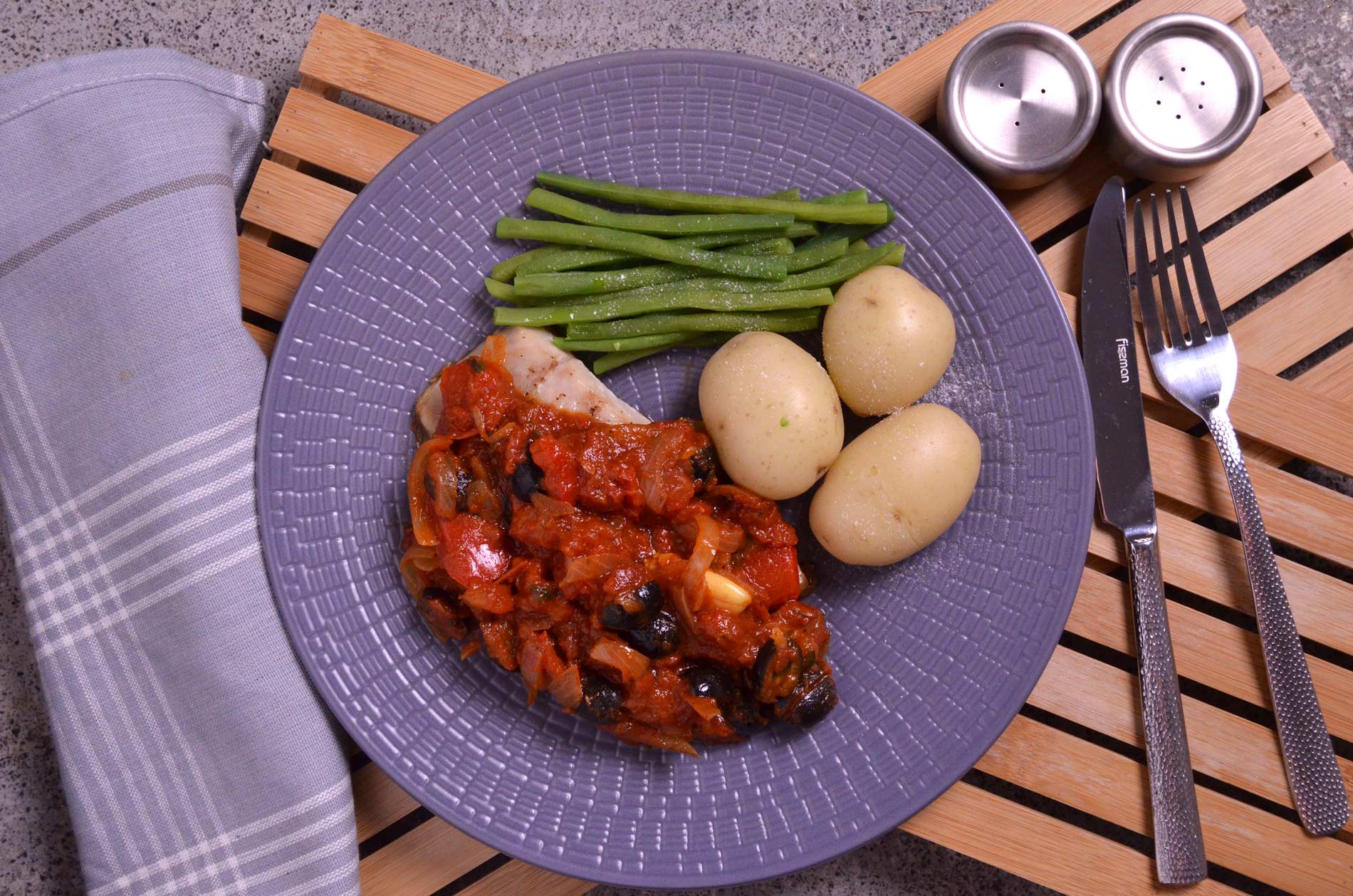 Plated meal