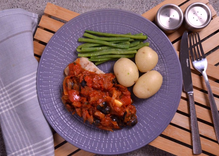 Oven Baked Fish with Provencal Sauce