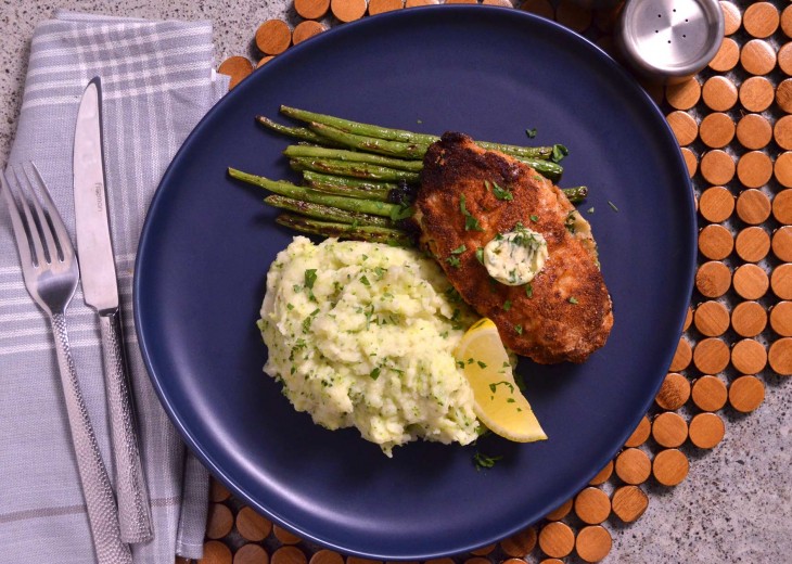 Garlic Butter-Stuffed Chicken Kiev