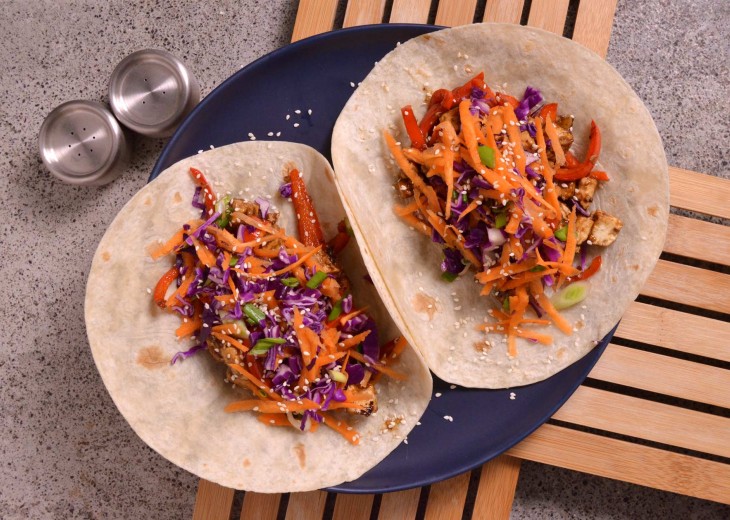 Korean Tofu Wraps