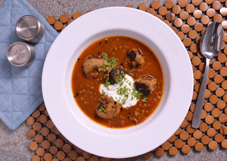 Lamb Meatball Soup