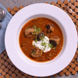 Lamb Meatball Soup