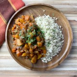 Root Vegetable and Date Tagine