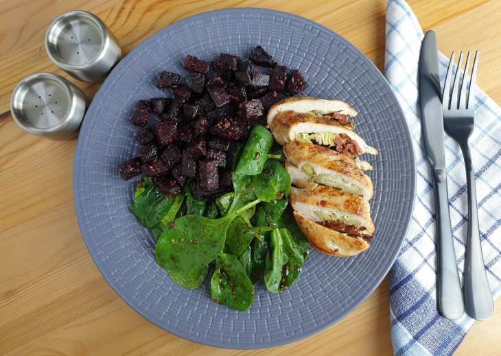 Sun dried Tomato & Artichoke Stuffed Chicken