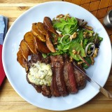 Rib Eye Steak & Blue Cheese Butter