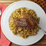 Roasted Salmon Risotto