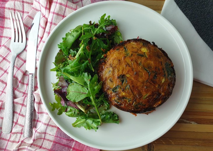 Spinach & Mushroom Quiche