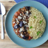 Aubergine Tagine with Couscous