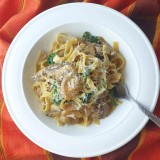 Spinach & Mushroom Tagliatelle