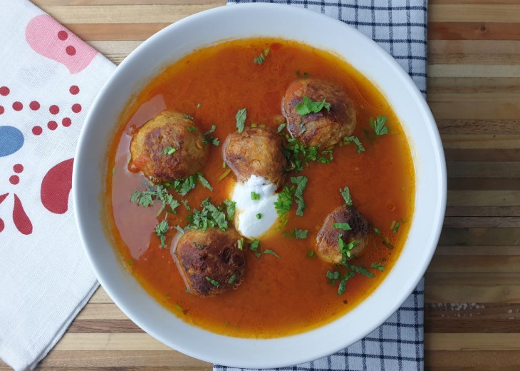 Chickpea Balls and Lentil Soup