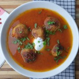 Chickpea Balls and Lentil Soup