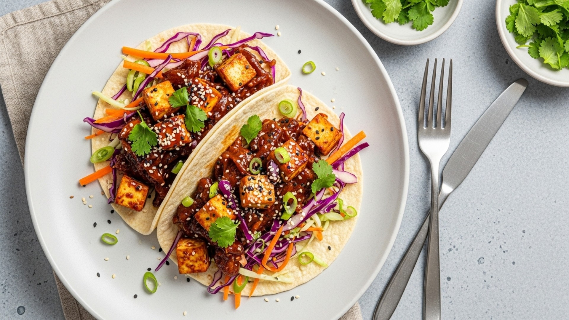 Korean Tofu Wraps Recipe | JustCook