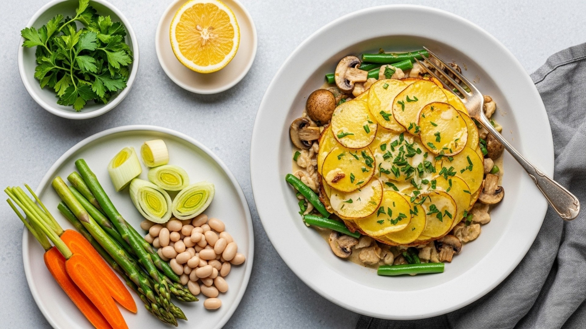 Cream Lemon Vegetable Hotpot Recipe | JustCook