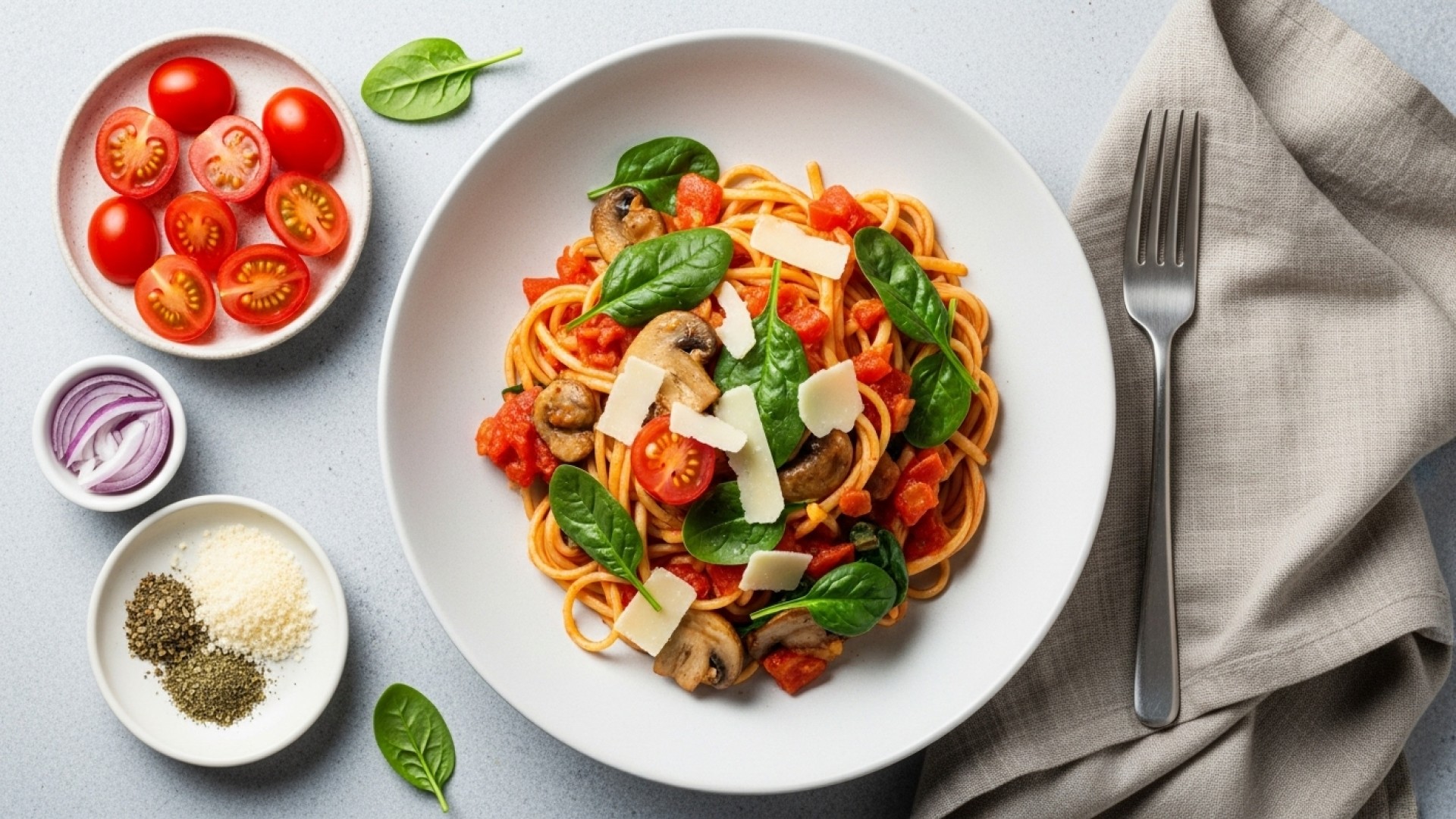 Chili Tomato Linguine Recipe | JustCook