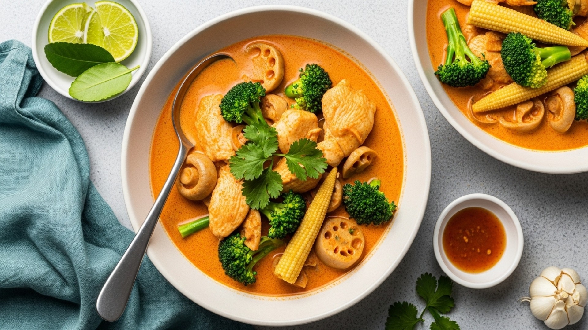 Thai Red Chicken Curry Recipe | JustCook