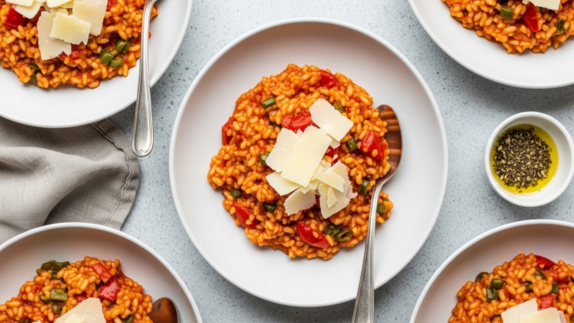 Roasted Red Pepper Risotto Recipe | JustCook