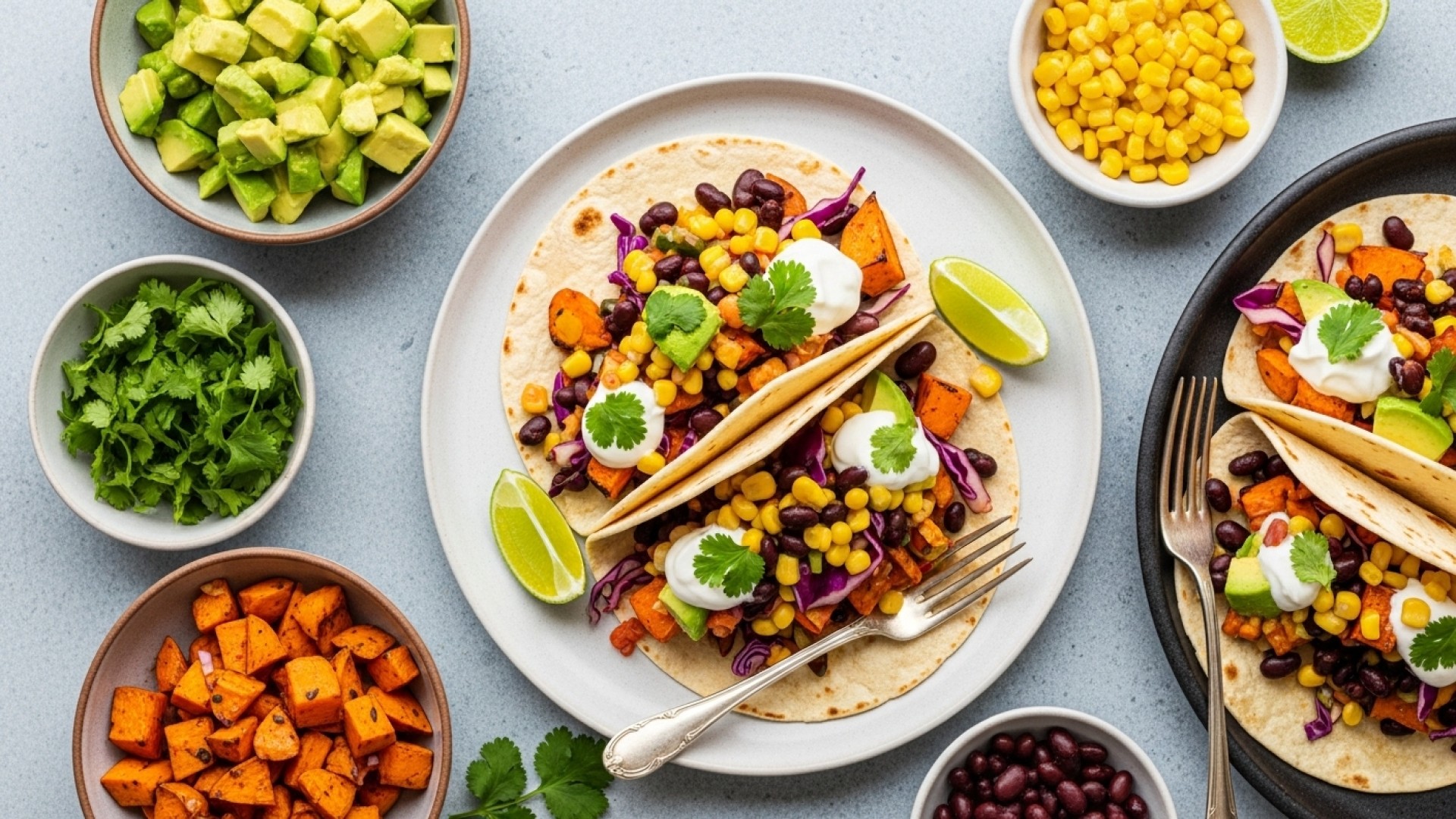 Honey, lime, Sweet Potato Tacos Recipe | JustCook