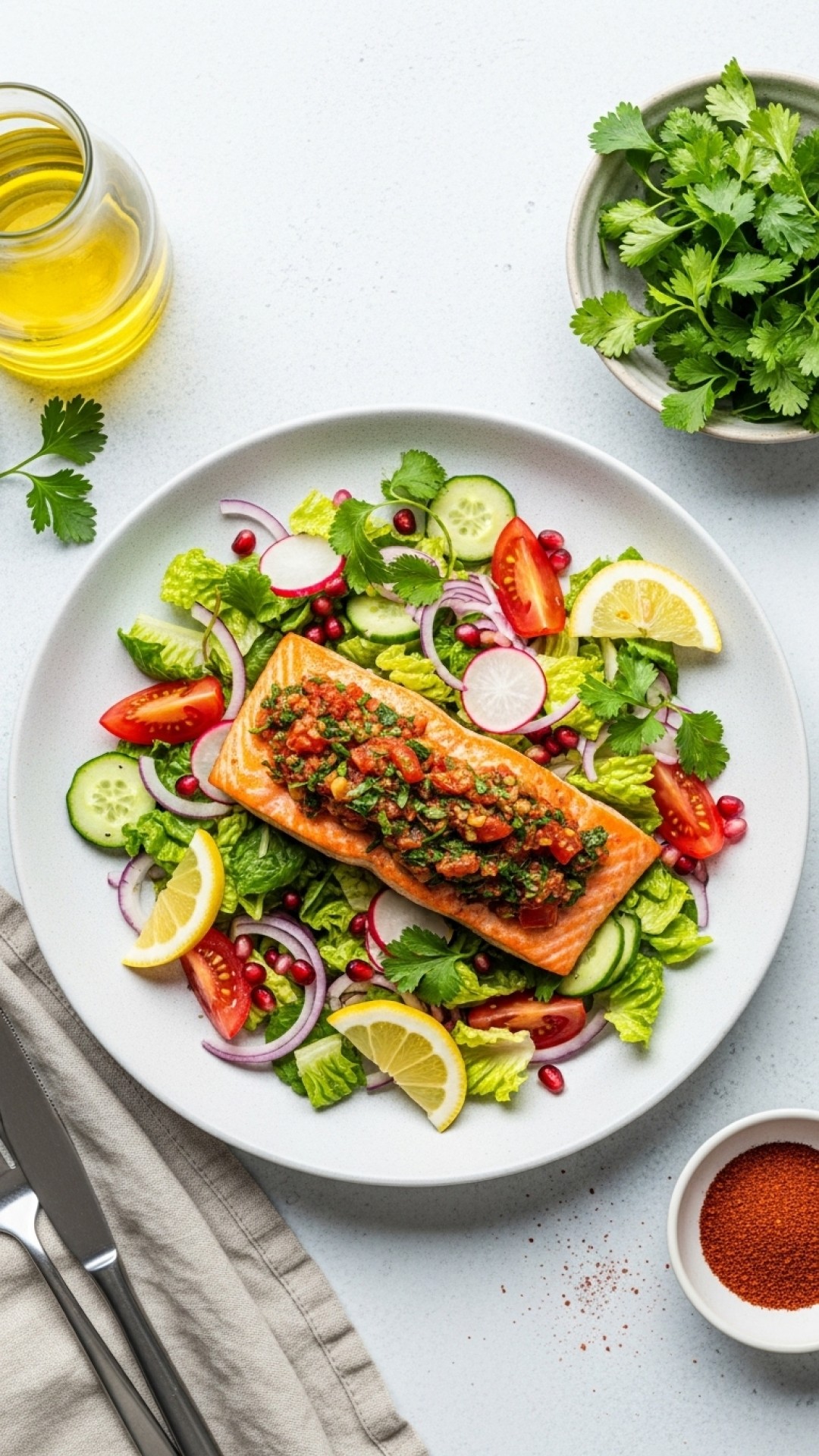 Middle Eastern Roasted Salmon