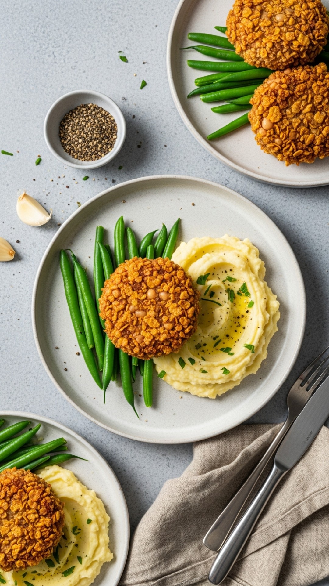 Crunchy Chickpea & Bean Patty
