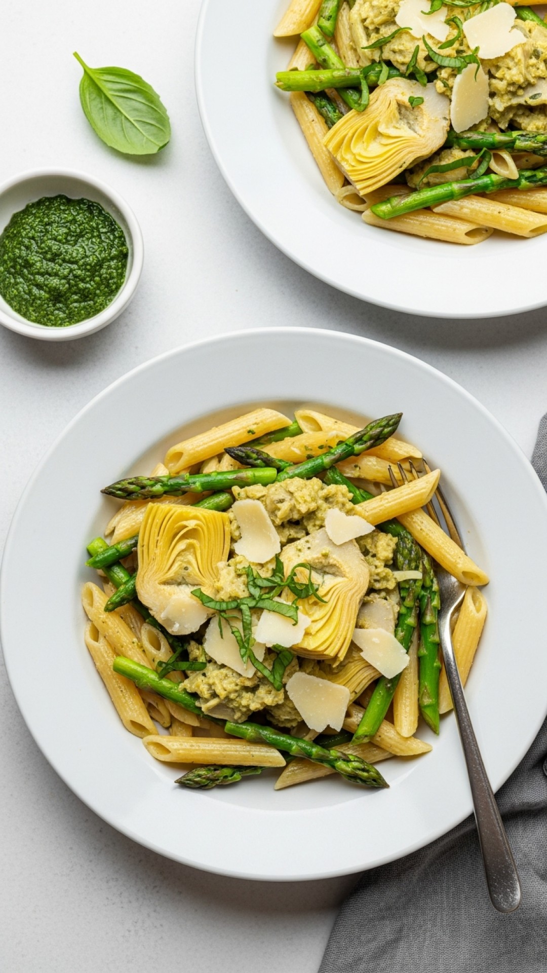 Artichoke and Asparagus Pasta