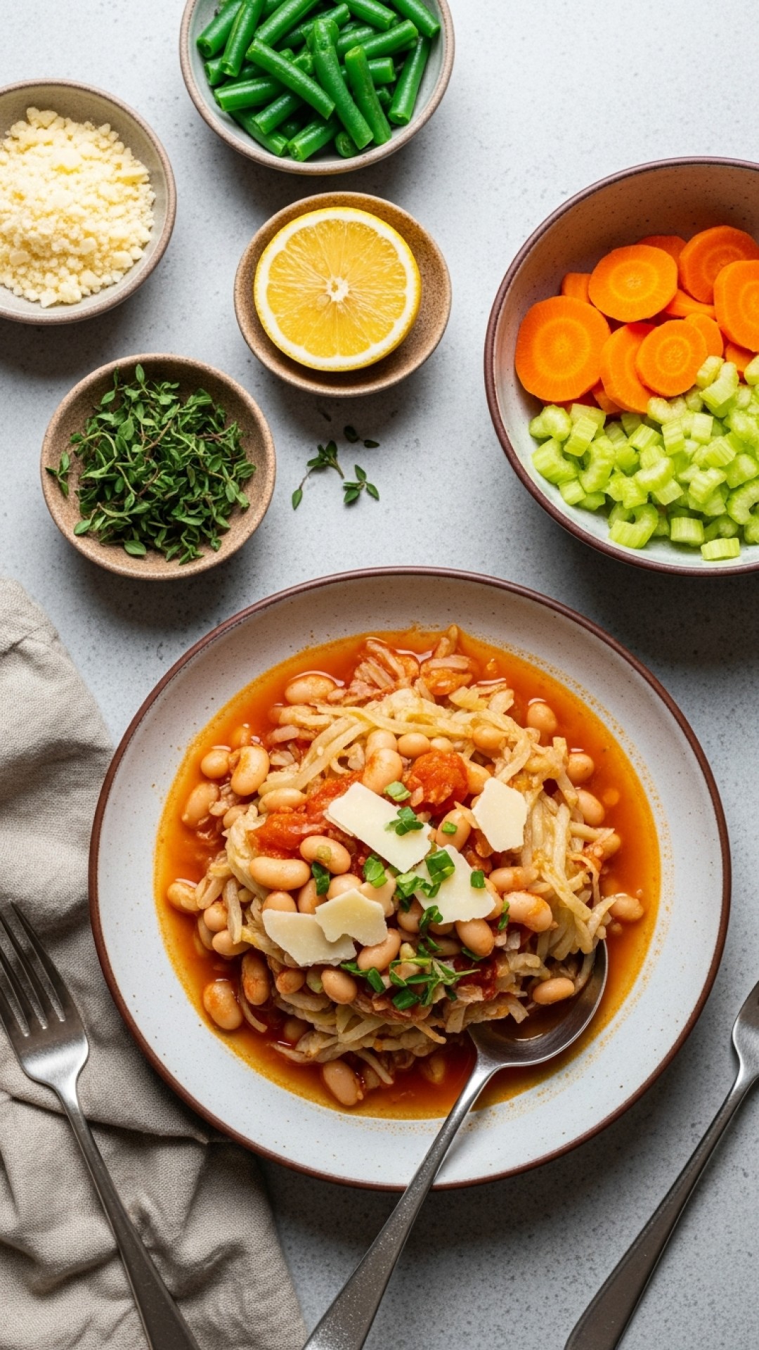 One Pot Cabbage and Bean Soup