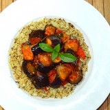 Chilli Basil Stir Fried Aubergine
