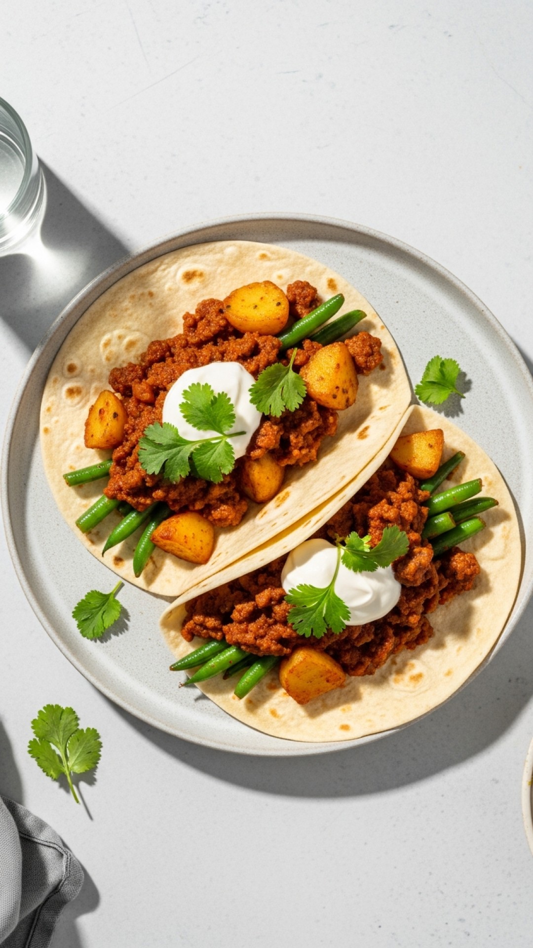 Indian Spiced Beef Wraps