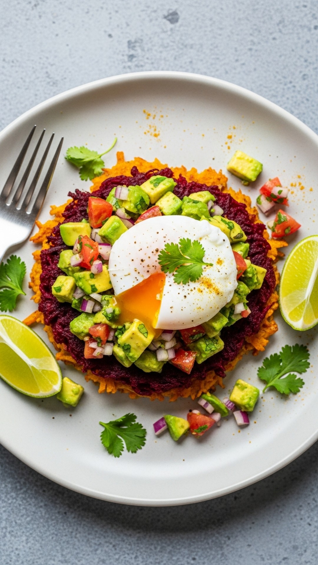 Curried-Carrot & Beetroot Latkes